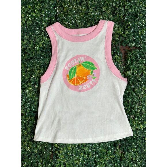 Super Cute Feelin' Zesty Tank Top Size Small NWT - Picture 1 of 6